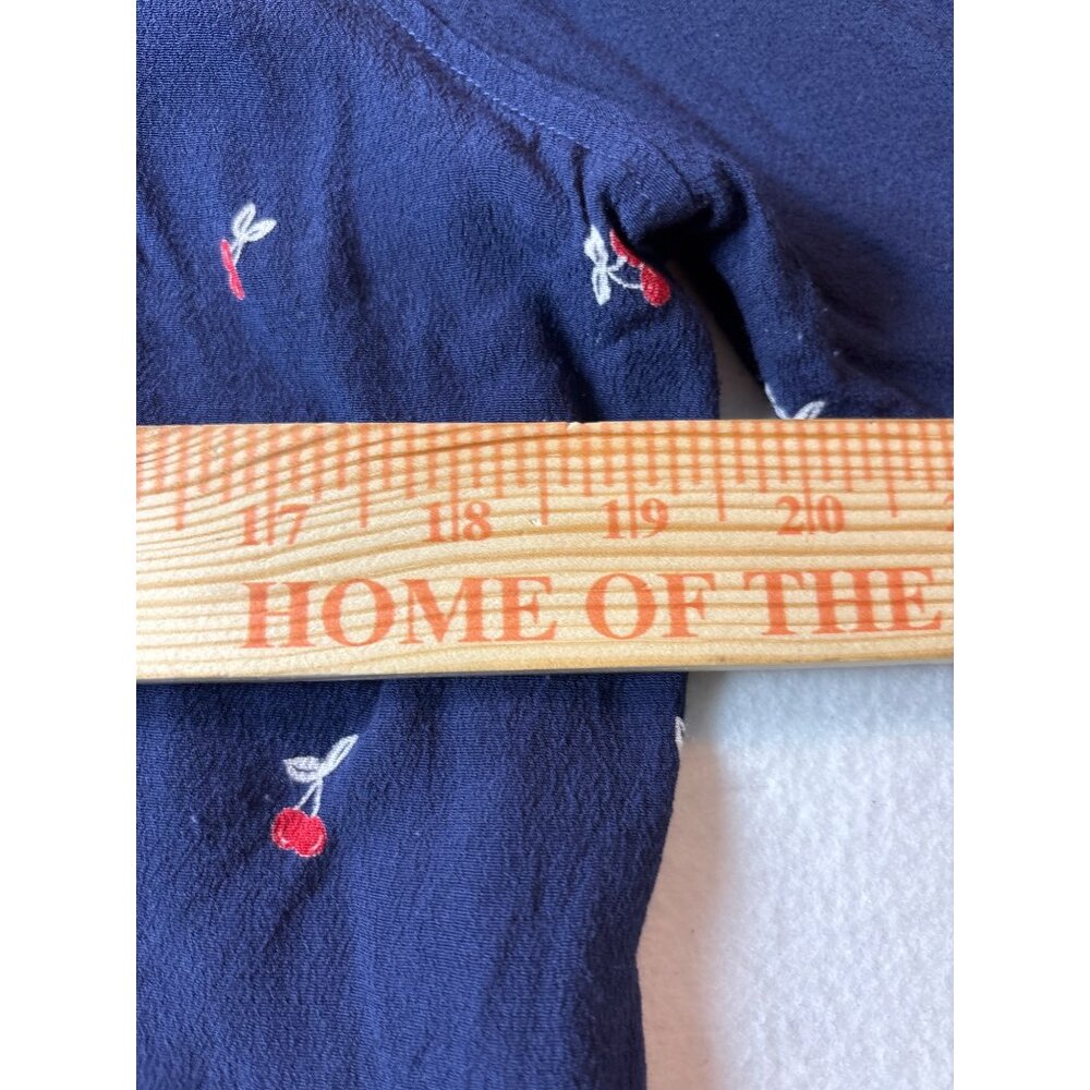 Rails Womens Cherry Print Button-Down Blouse Size… - image 4